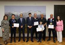 Մարզպետն ընդունեց  միջազգային հարթակներում հաղթանակներ արձանագրած թալինցի մարզիկներին