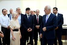 ՀՀ Նախագահ Վահագն Խաչատուրյանի գլխավորությամբ, Արագածոտնի մարզպետ Սերգեյ Մովսիսյանի մասնակցությամբ կայացավ Սասունիկի նորակառույց դպրոցի բացումը